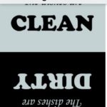 clean dirty dishwasher magnet sign