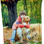 personalized photo blanket