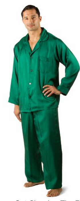 Geoffrey Beene Men's Broadcloth Short Sleeve Pajama Set, Navy
