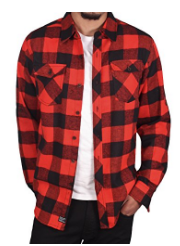 red flannel shirt men