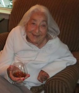 cocktail hour with 94 year old woman
